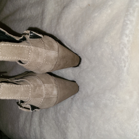 Dolce Vita Size 10 Brown Suede Leather Wedge Booties - Picture 5 of 15